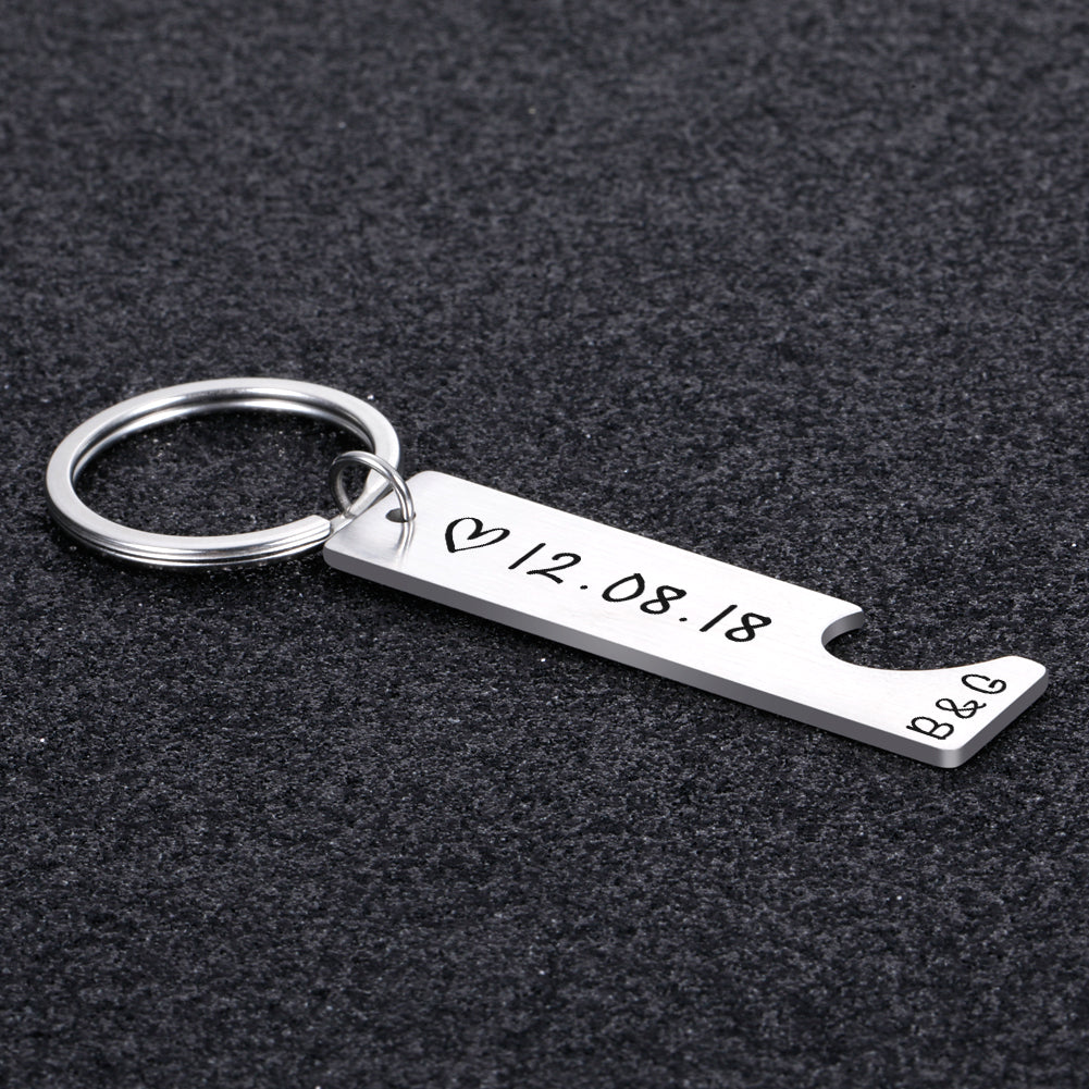 Customized Couples Keychain Boyfriend Girlfriend Keyring Husband Anniversary Valentine Day Gift Customized Couples Keychain Boyfriend Girlfriend Keyring Husband Anniversary Valentine Day Gift